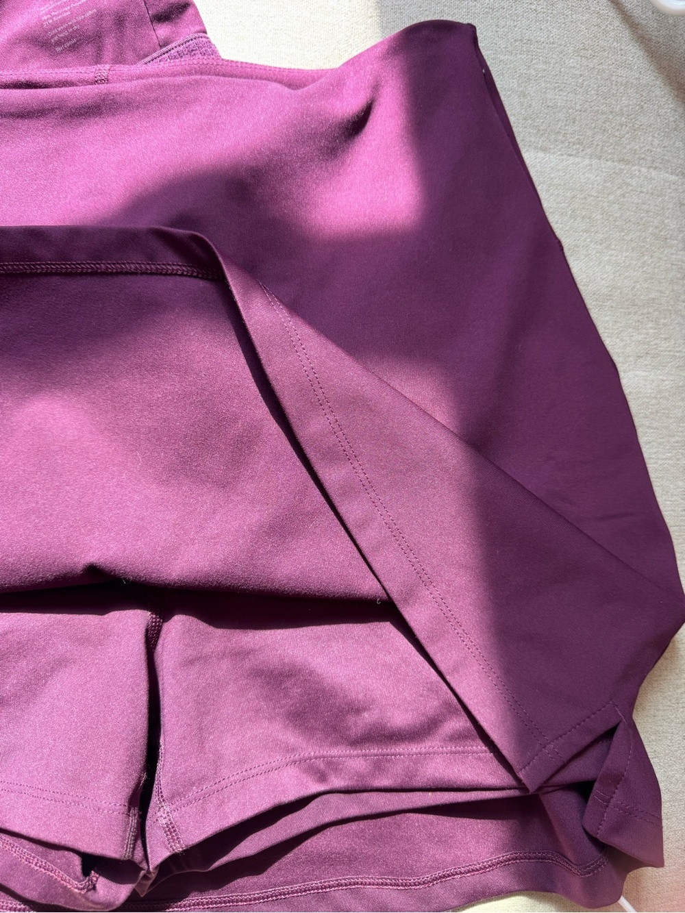 GIRLFRIEND COLLECTIVE Plum Skort Set S/M - Picture 14 of 16